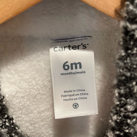 Carter’s NEW girls winter Shawl poncho cape size 6mo hood fleece baby outdoor - Picture 2 of 8